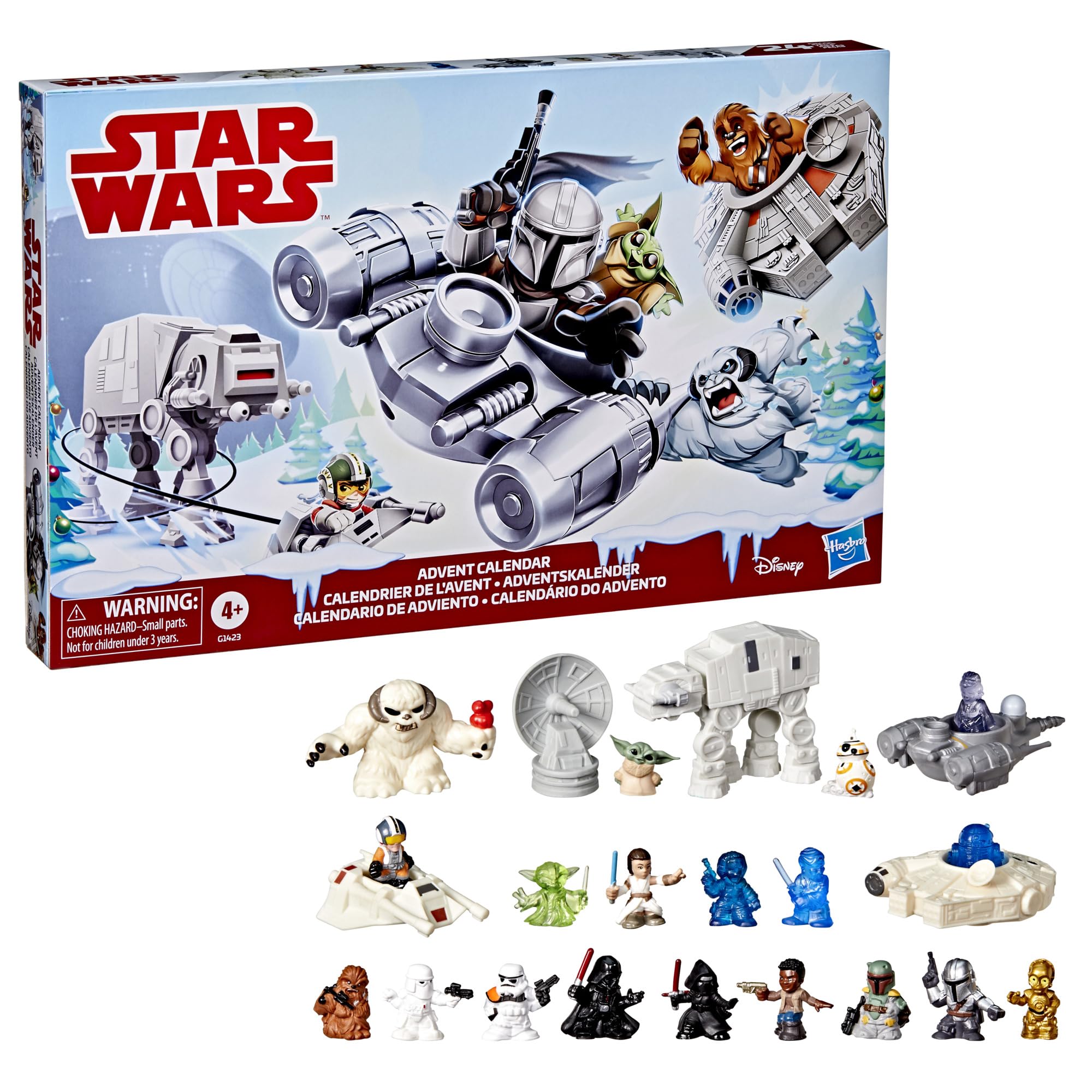 STAR WARS Advent Calendar front view with 24 surprises for holiday countdown