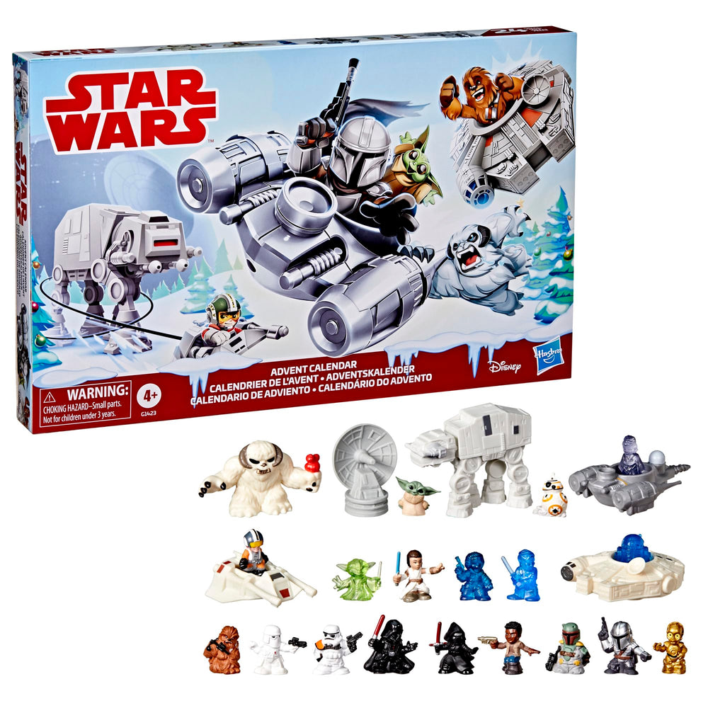 STAR WARS Advent Calendar front view with 24 surprises for holiday countdown