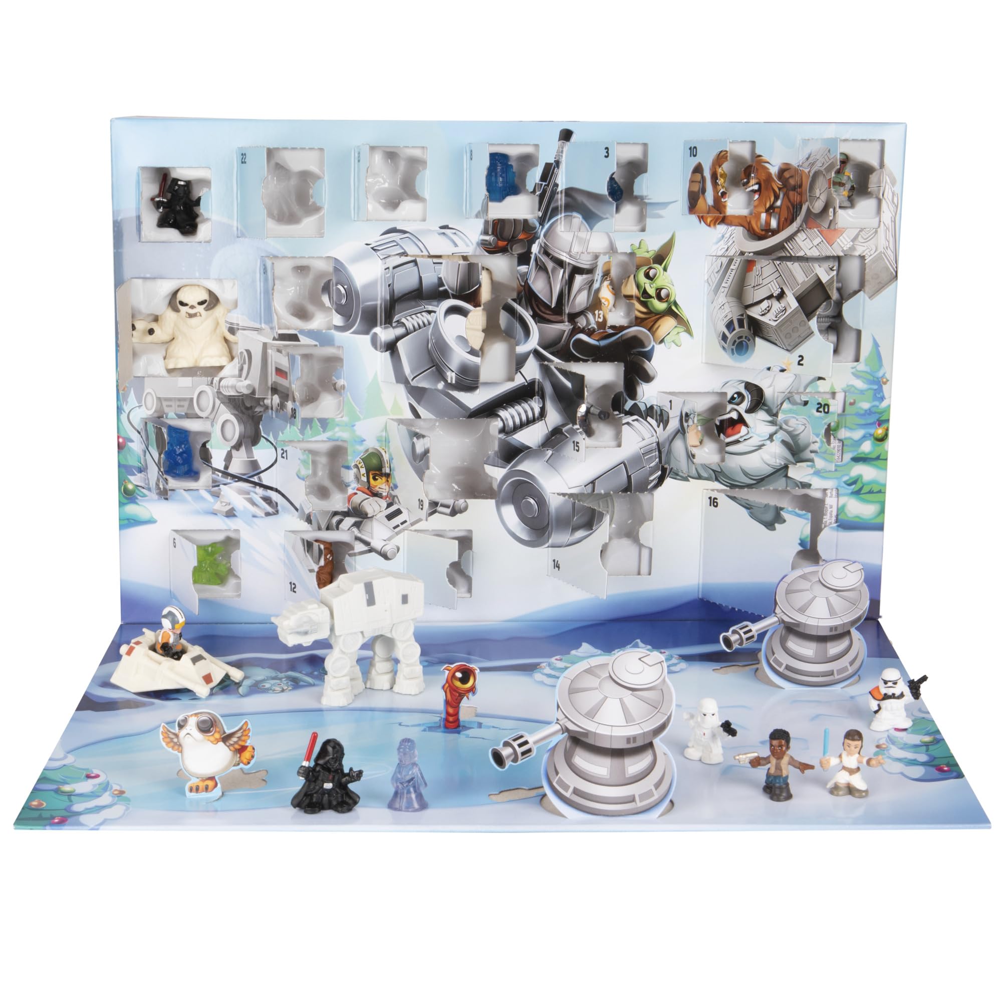 STAR WARS Millennium Falcon vehicle behind the calendar doors