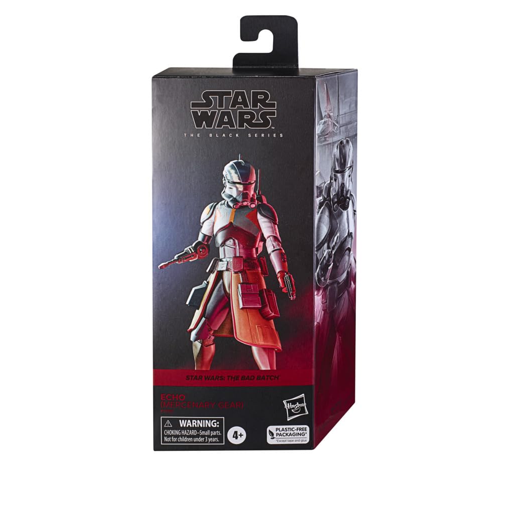 STAR WARS The Bad Batch Echo Mercenary Gear figure in dynamic display pose