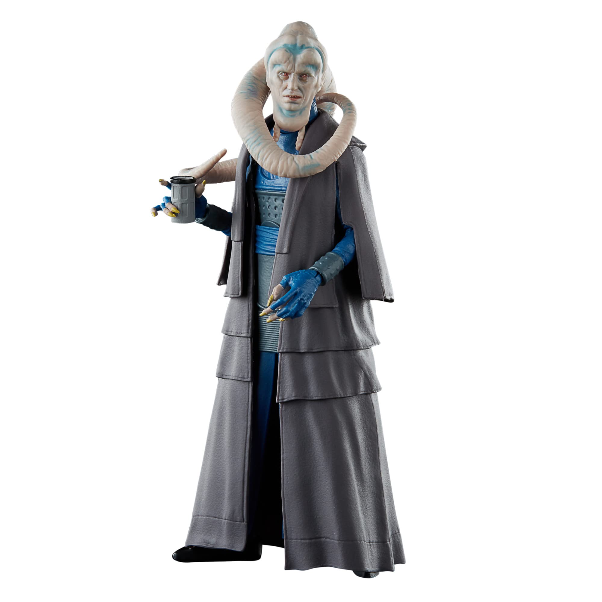 Star Wars The Black Series Bib Fortuna front view for display.