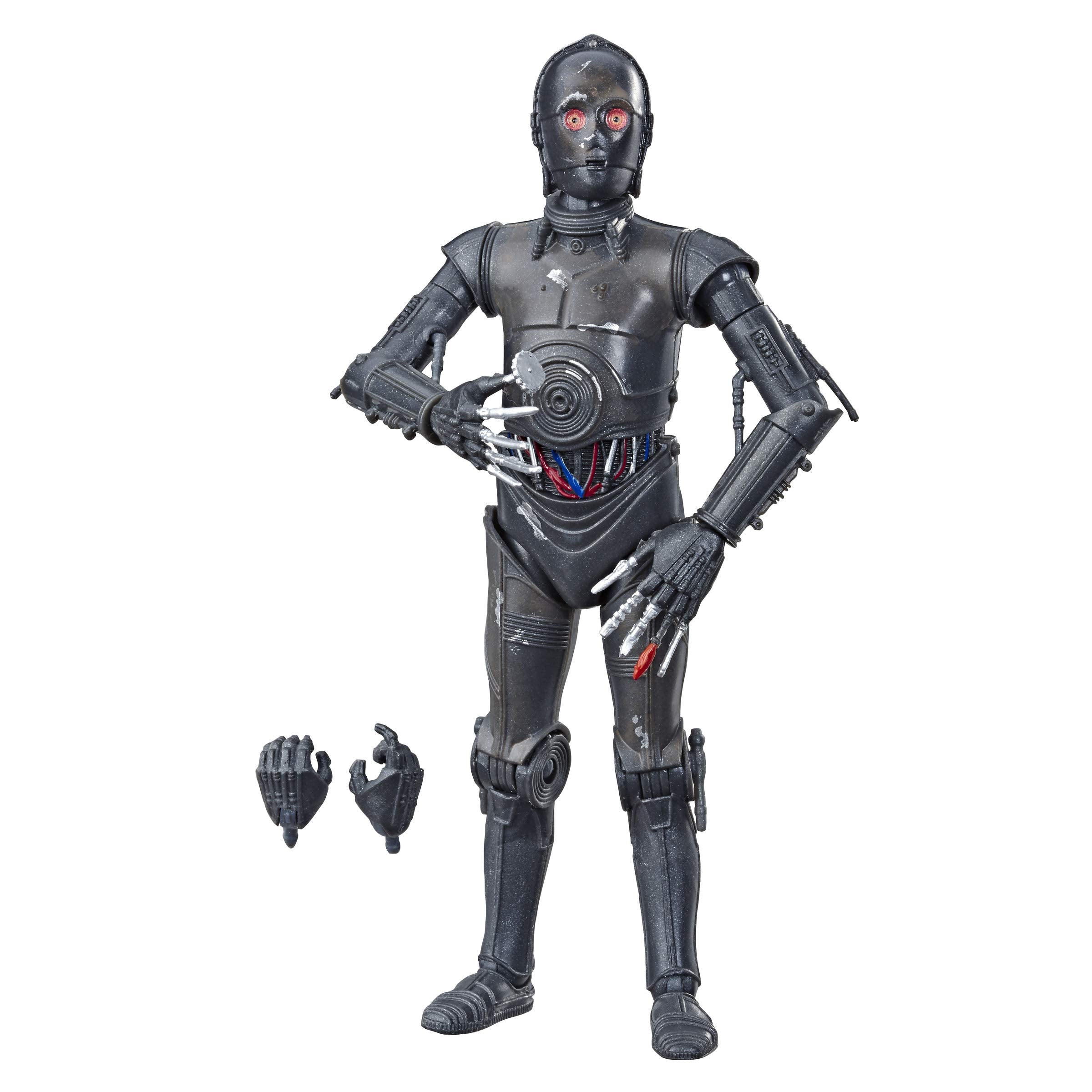STAR WARS Black Series 0-0-0 head detail enhances premium display.
