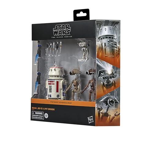 Star Wars The Black Series Mandalorian mechanical droid figure for poseable display.