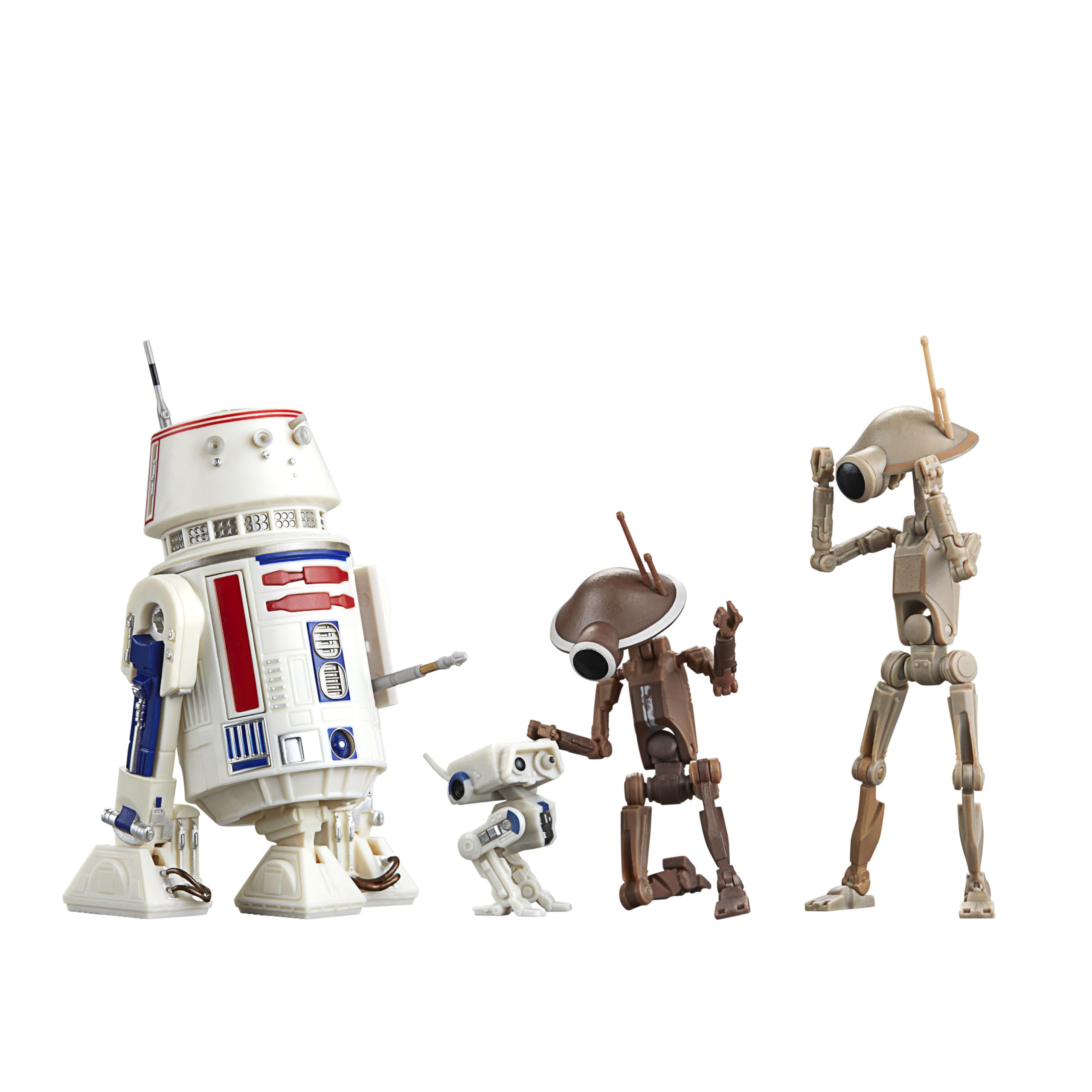Star Wars The Black Series R5-D4 figure for display on a collector's shelf.