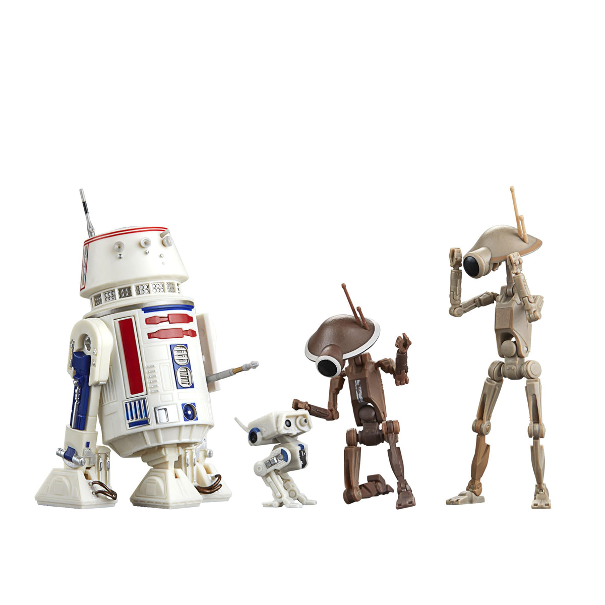 Star Wars The Black Series R5-D4 figure for display on a collector's shelf.