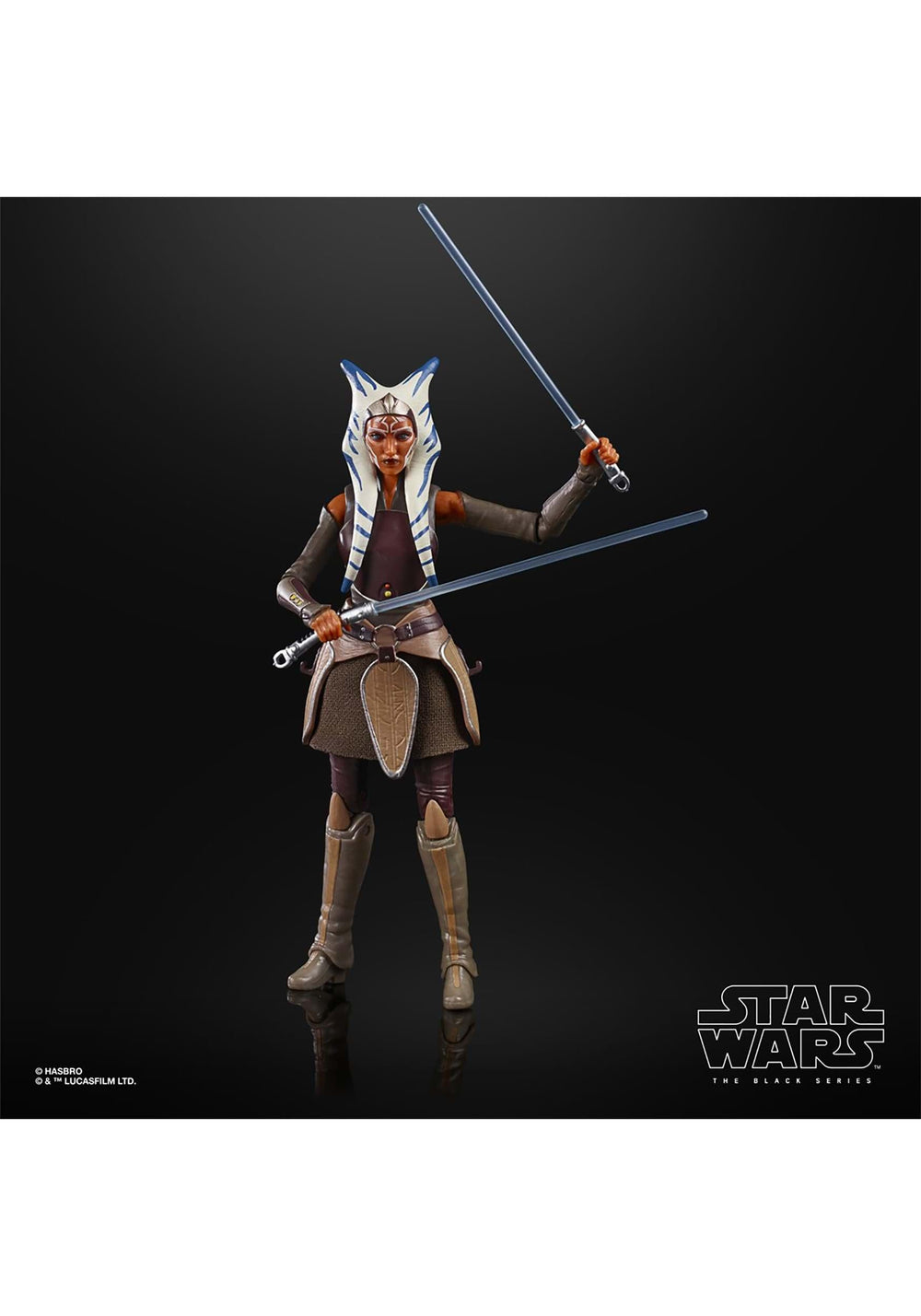 STAR WARS Black Series Ahsoka Tano head sculpt highlights authentic facial features for collectors.