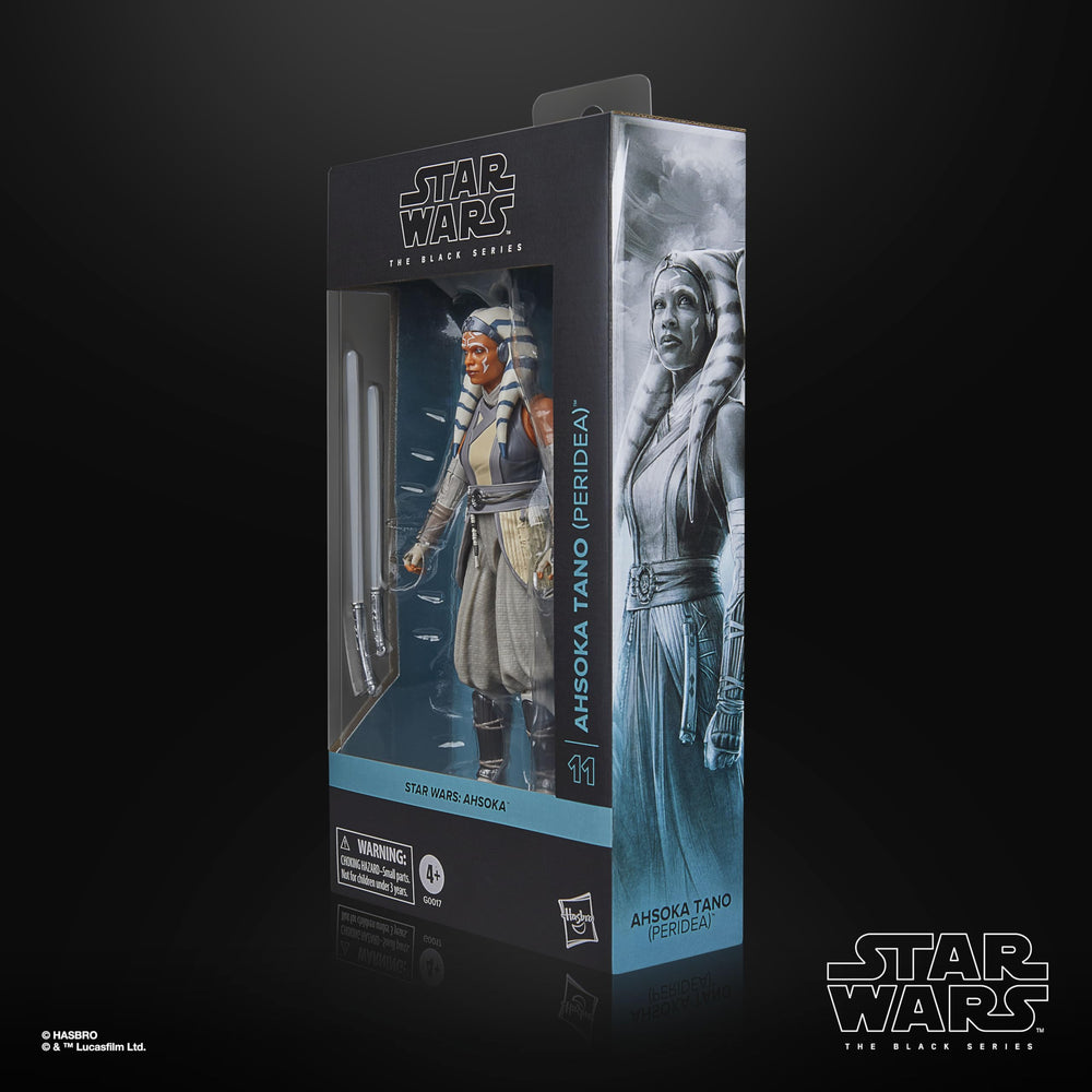 STAR WARS Black Series Ahsoka Tano Peridea figure scale for display setups.