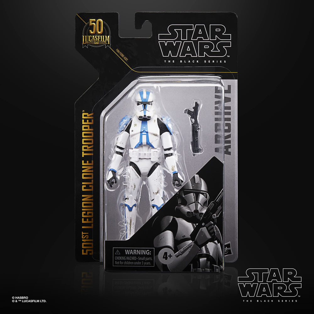STAR WARS Black Series Archive 501st Legion Clone Trooper articulation enables dynamic posing