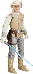 STAR WARS The Black Series Luke Skywalker Hoth figure in dynamic pose for display.