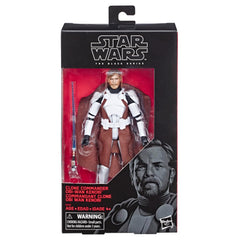 STAR WARS Black Series Clone Commander Obi-Wan 6in front view for display and posing.
