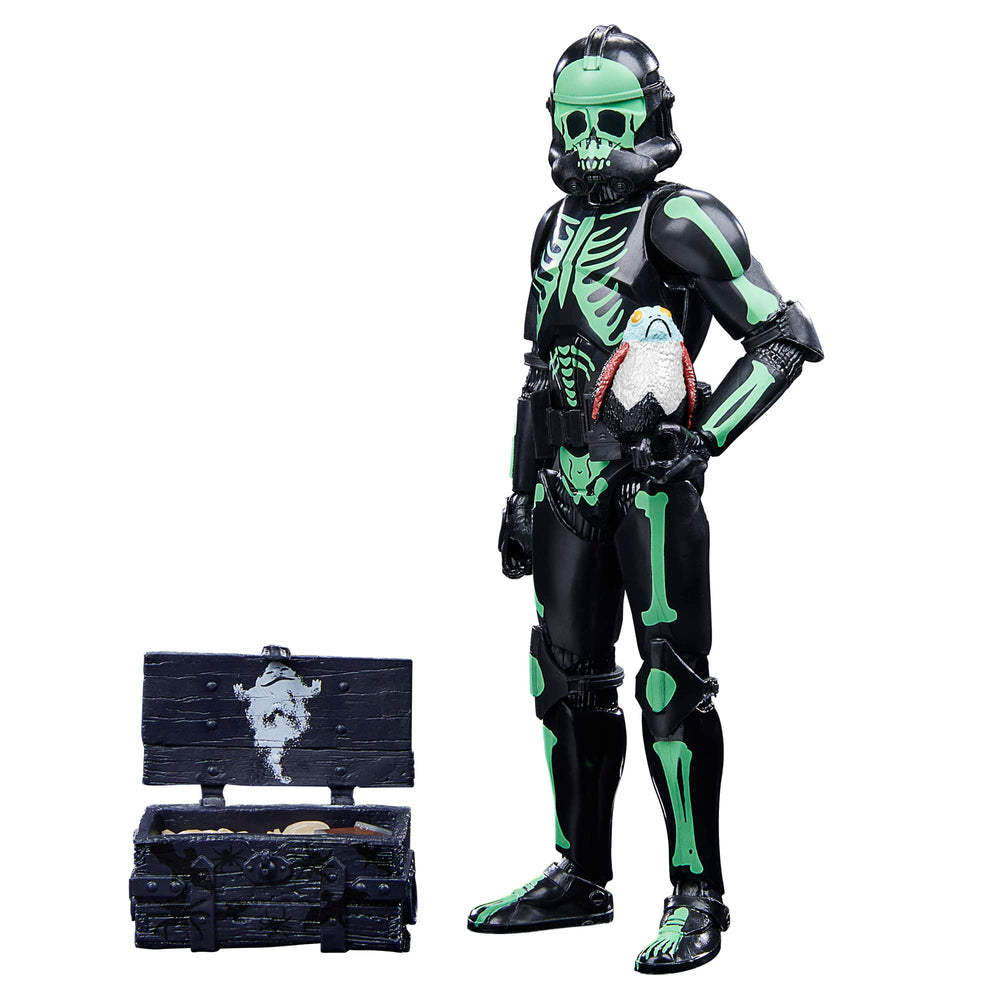 STAR WARS The Black Series Clone Trooper Halloween Edition front view for display and poseability.