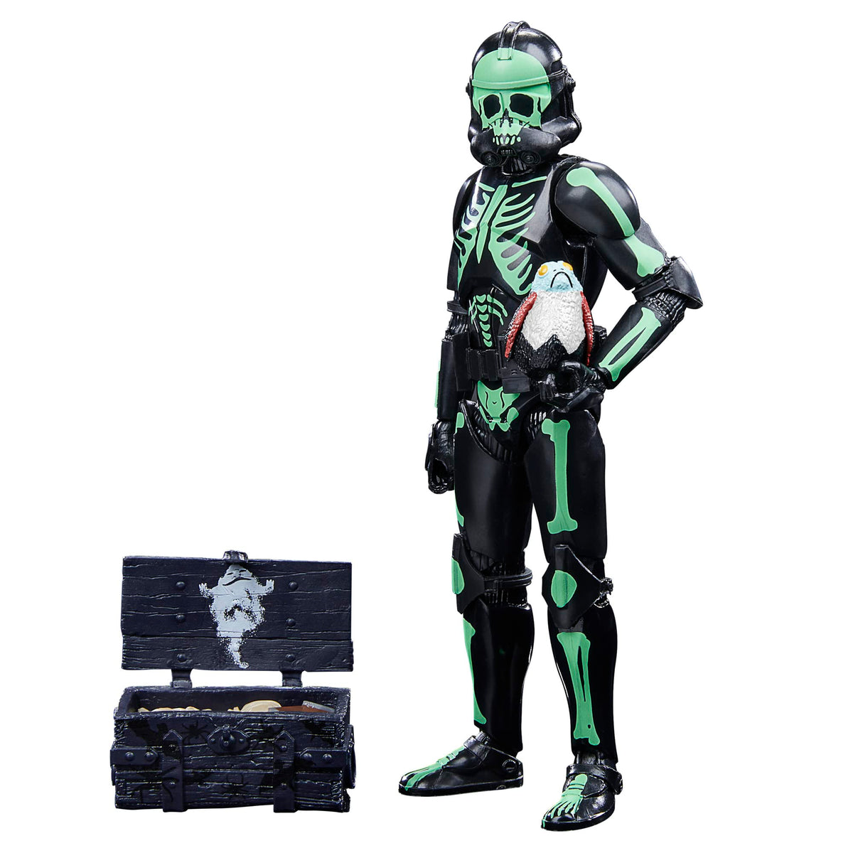 STAR WARS The Black Series Clone Trooper Halloween Edition front view for display and poseability.