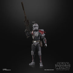 STAR WARS The Black Series Crosshair 6-inch figure accessories close-up with four items