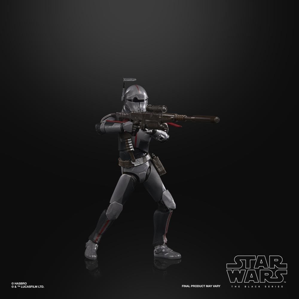 STAR WARS The Black Series Crosshair 6-inch figure battle-ready stance for display