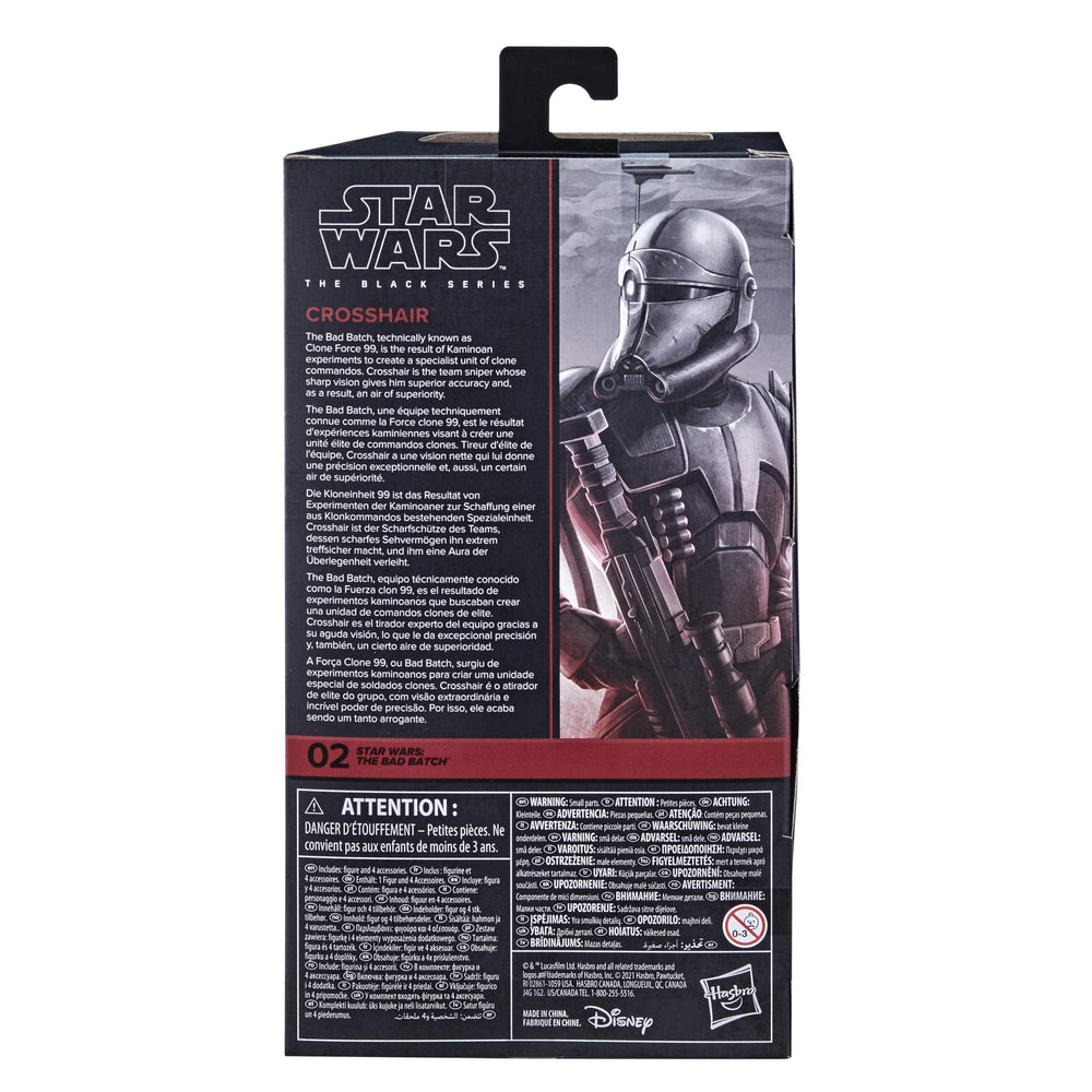 STAR WARS The Black Series Crosshair 6-inch figure packaging artwork display