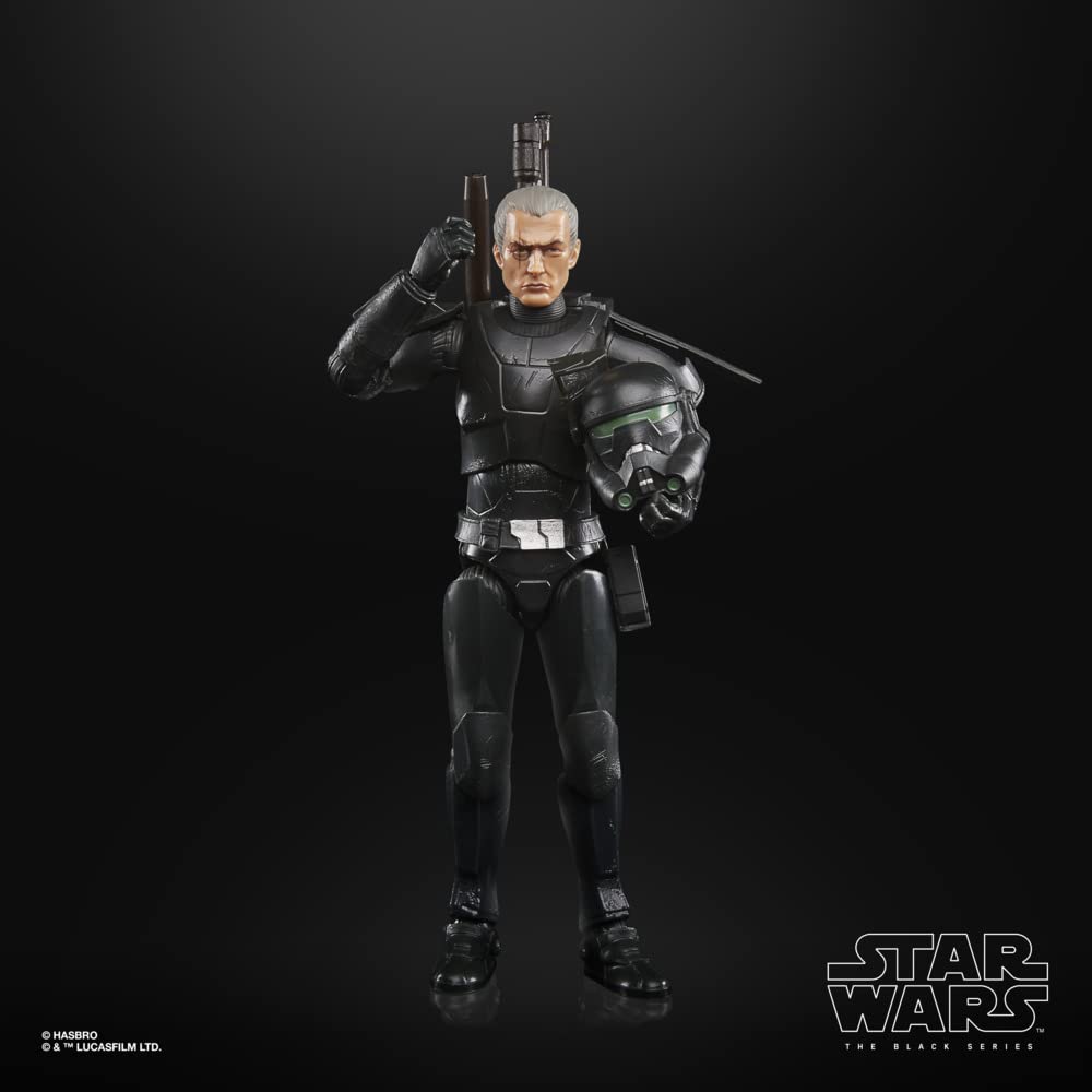 Star Wars Black Series Crosshair Imperial helmet detail emphasizes authentic styling.