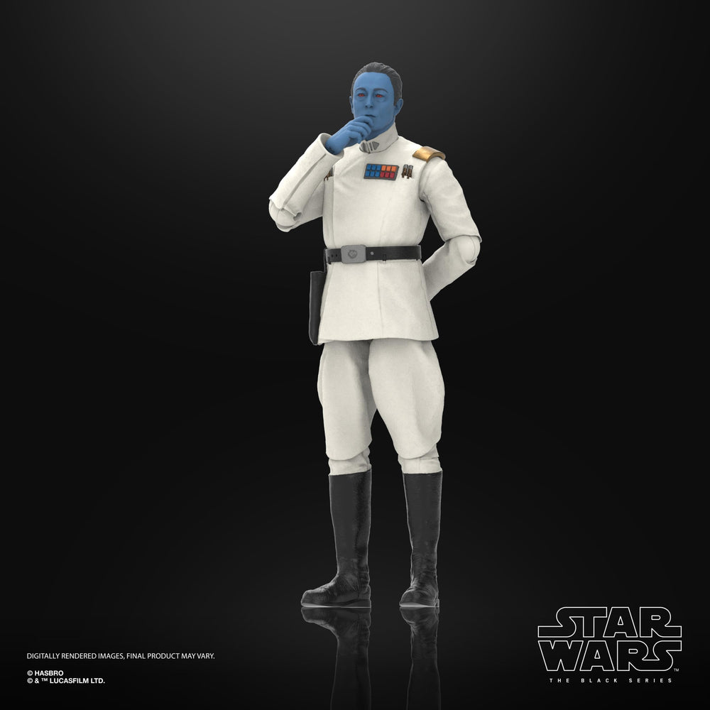 STAR WARS The Black Series Grand Admiral Thrawn close-up highlights detailed likeness
