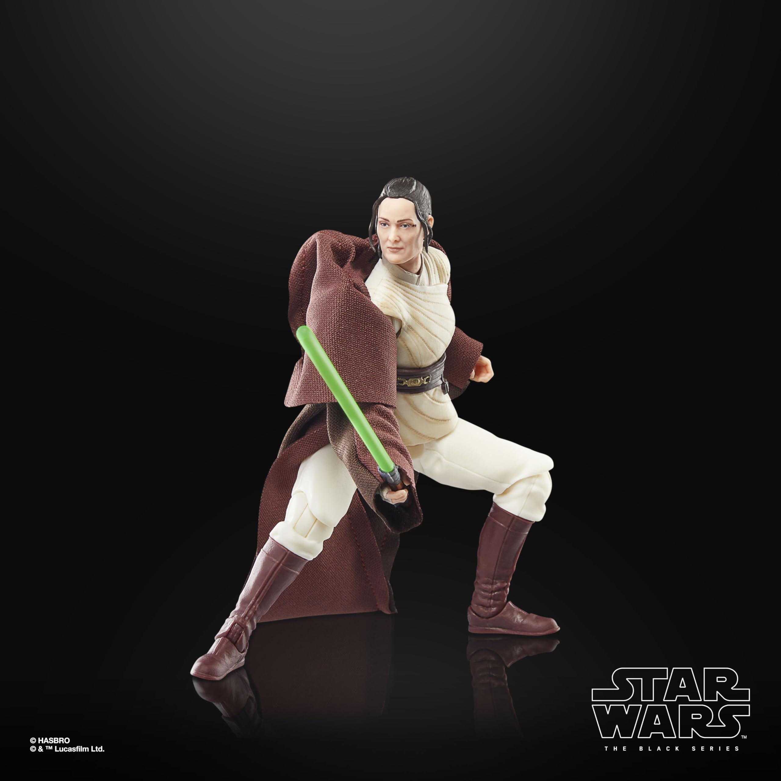 STAR WARS The Black Series Indara in an action pose for dramatic display