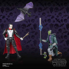 STAR WARS Black Series Inquisitor Duros 2-pack duros detail close-up for display.