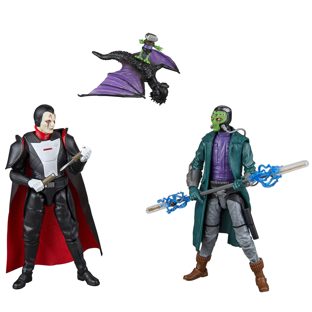 STAR WARS Black Series Inquisitor Duros 2-pack front view for shelf display, ideal for collectors.