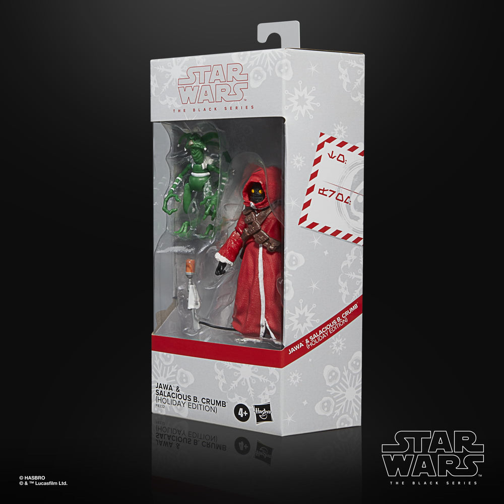 STAR WARS The Black Series Jawa Holiday Edition deco detail on cloak and colors