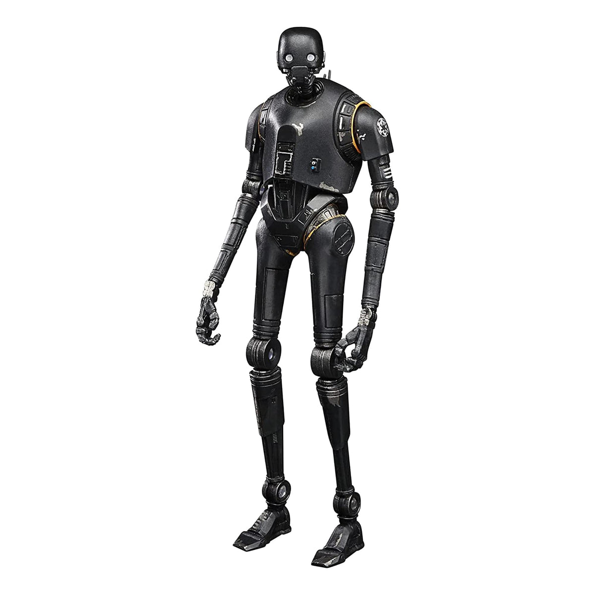 Star Wars Black Series K-2SO figure in front pose for display or play.