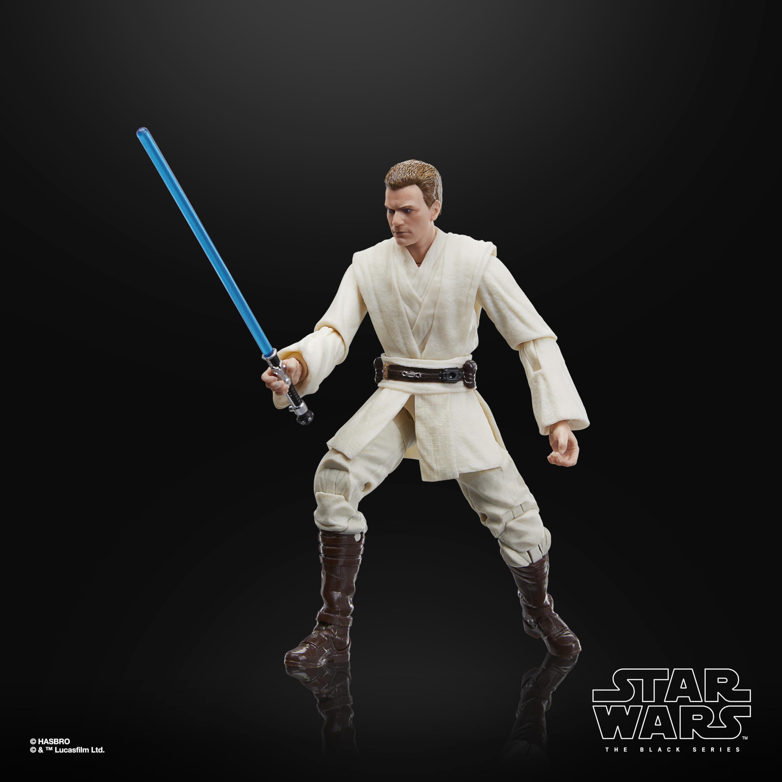 Star Wars Black Series lightsaber accessory for Qui-Gon Jinn, compatible with 6-inch figures.