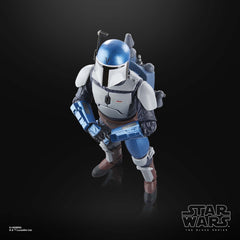 Mandalorian Fleet Commander figure with blaster accessory for authentic look