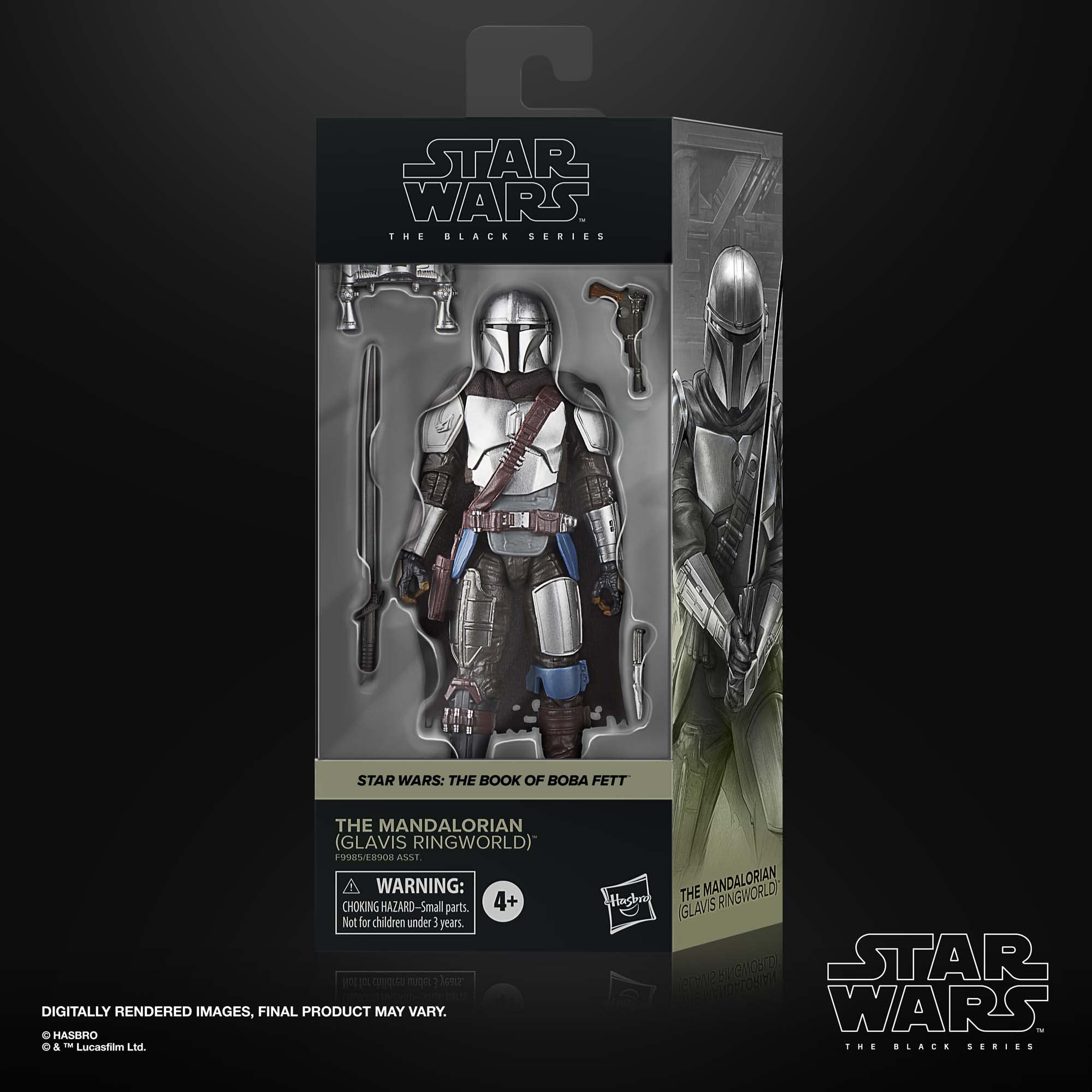 STAR WARS The Black Series Mandalorian Glavis Ringworld figure side view ideal for collectors