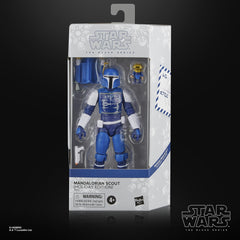 STAR WARS Mandalorian Scout Holiday Edition armor detail close-up for collectors.