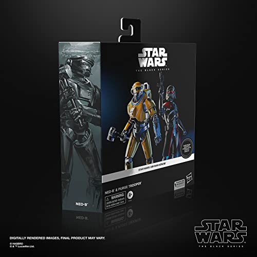 STAR WARS The Black Series Ned-B collection fits on standard shelves.