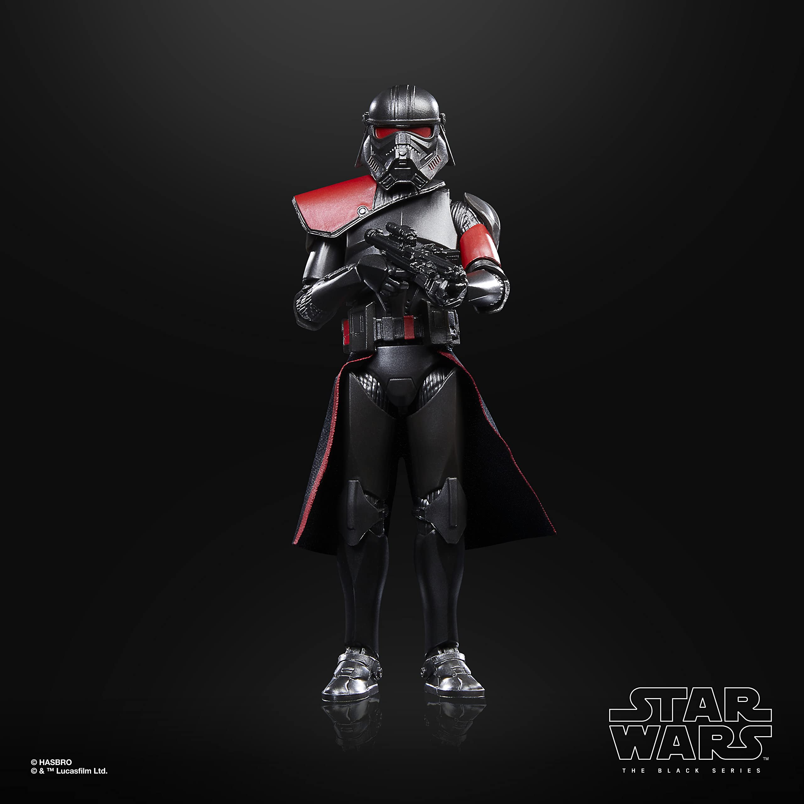 STAR WARS The Black Series Ned-B premium deco close-up shows detail.