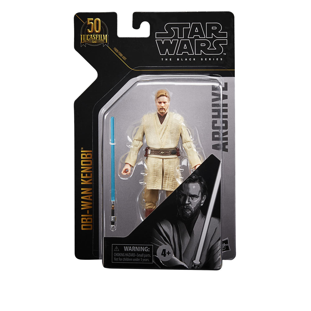 STAR WARS Obi-Wan Kenobi archive figure with detachable Lightsaber accessory.