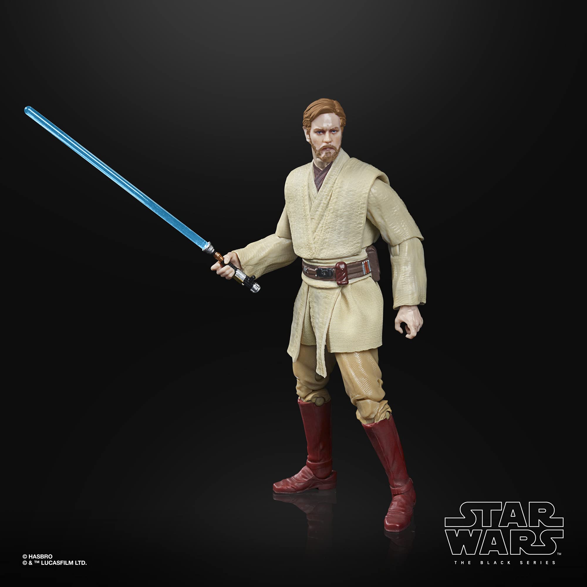 STAR WARS Obi-Wan Kenobi archive figure in articulated poses for dynamic display.
