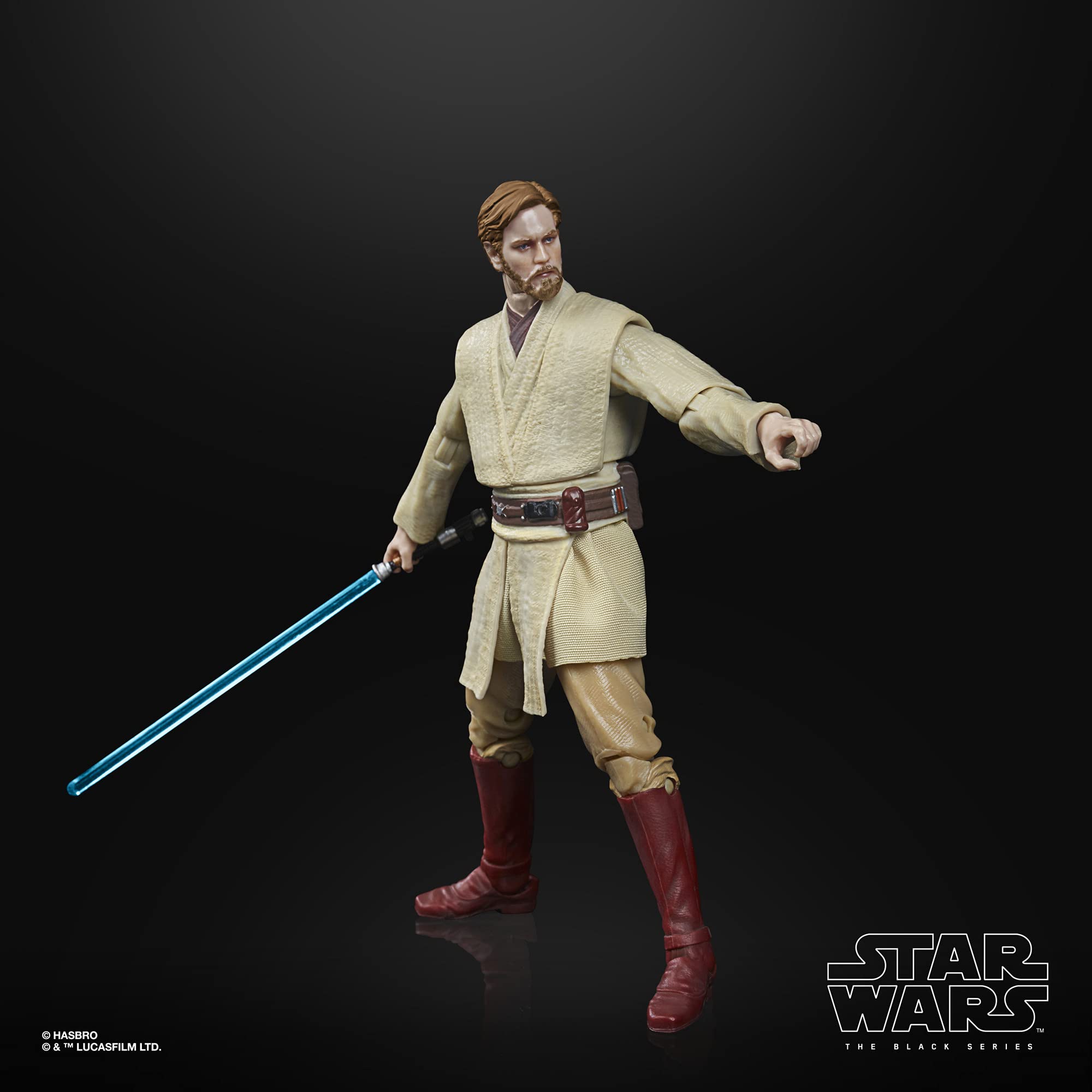 STAR WARS Obi-Wan Kenobi archive figure featuring Lucasfilm 50th anniversary logo.