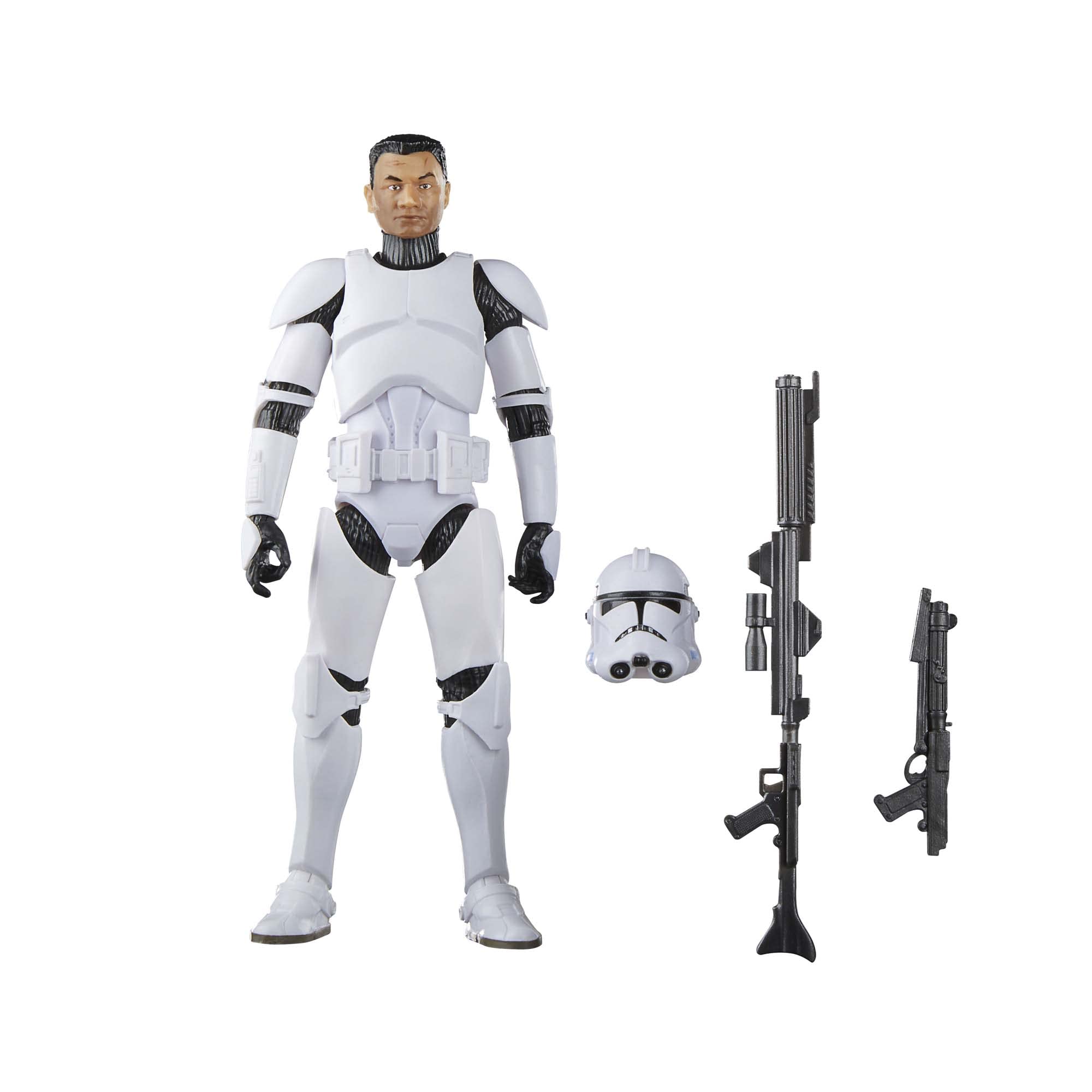 STAR WARS Black Series Phase II Clone Trooper pose for dynamic display and storytelling.