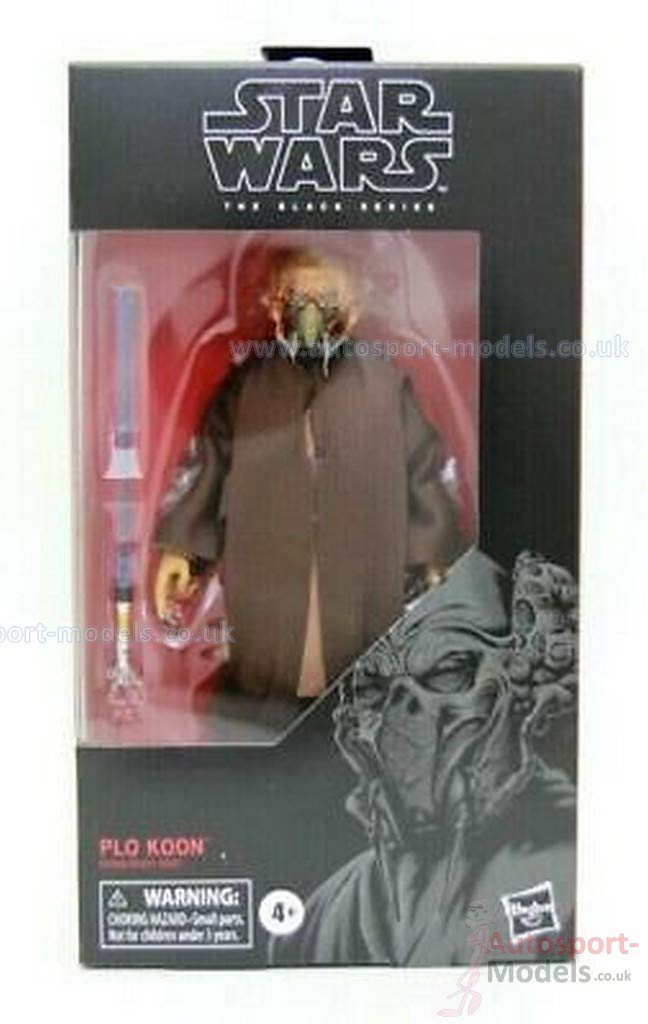 STAR WARS The Black Series Plo Koon figure front view ideal for display collection.