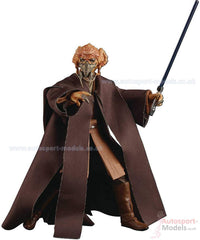 STAR WARS The Black Series Plo Koon pose demonstrates poseability for dynamic scenes.