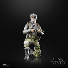 STAR WARS The Black Series Rebel Trooper Endor display-ready figure for collection.