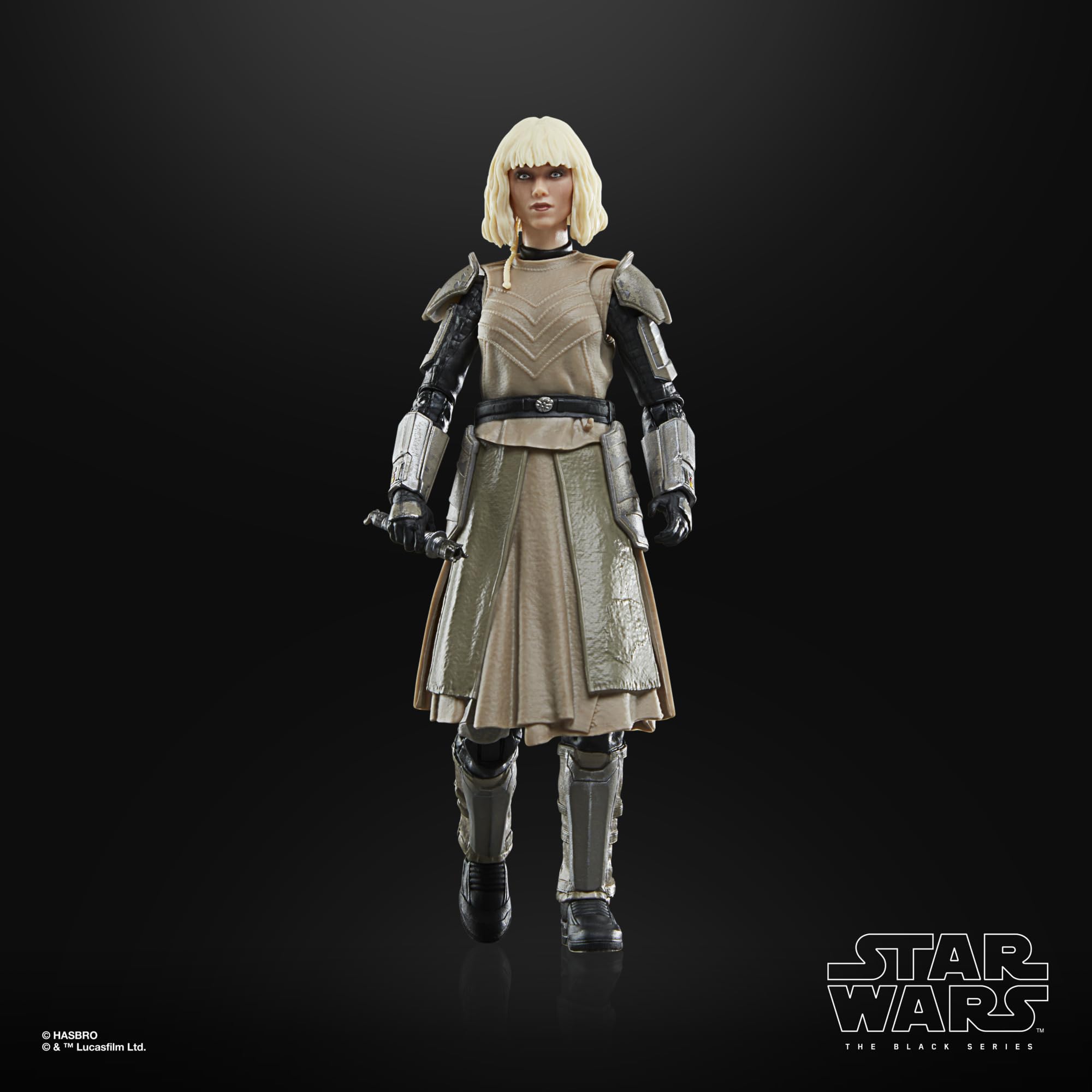 STAR WARS The Black Series Shin Hati close-up deco emphasizes screen-accurate styling.