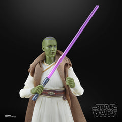 STAR WARS The Black Series Vernestra Rwoh with lightsaber accessory for action-ready poses.