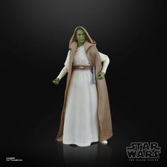 STAR WARS The Black Series Vernestra Rwoh window box packaging for shelf display.