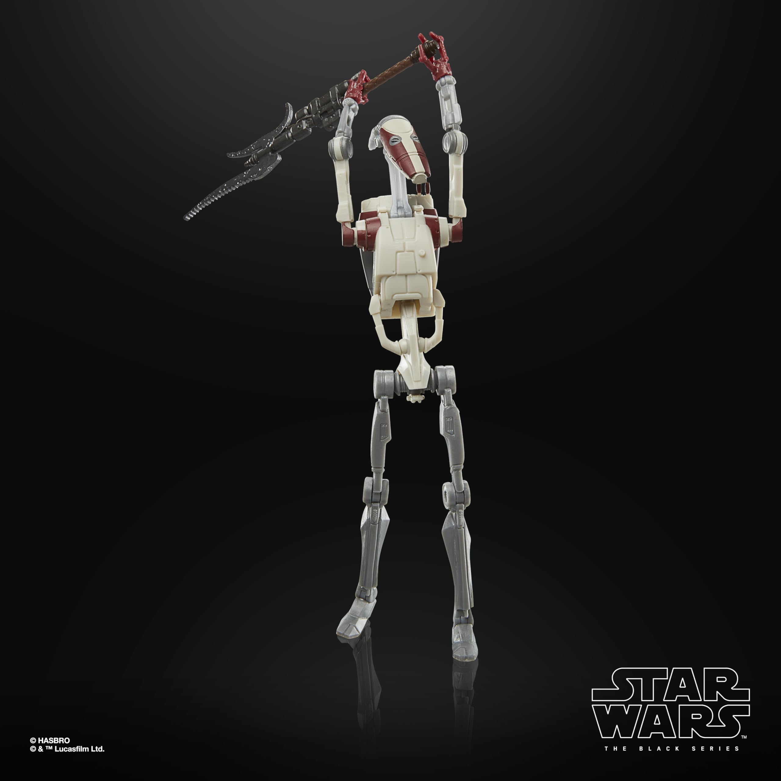 STAR WARS The Black Series window box packaging on a shelf