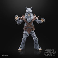 STAR WARS The Black Series Wookiee Halloween Edition posed on shelf for seasonal display.