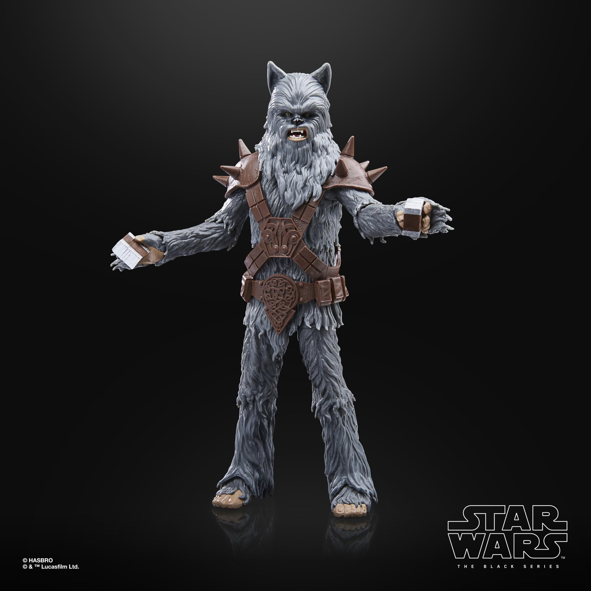 STAR WARS Black Series Wookiee Halloween Edition closeup shows textured fur and screen-like sculpting.