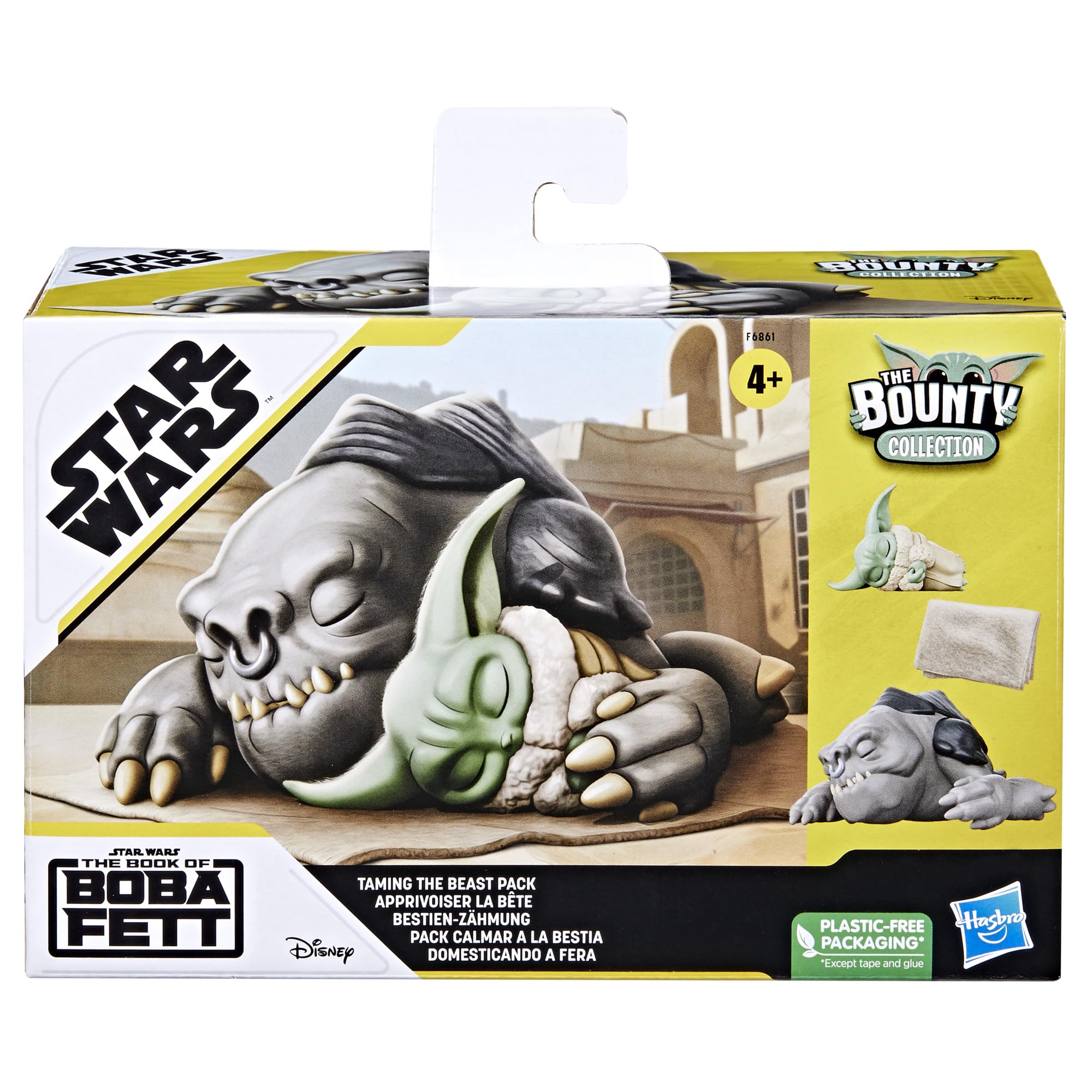 STAR WARS Bounty Collection Rancor figure in sleeping pose for cute display.