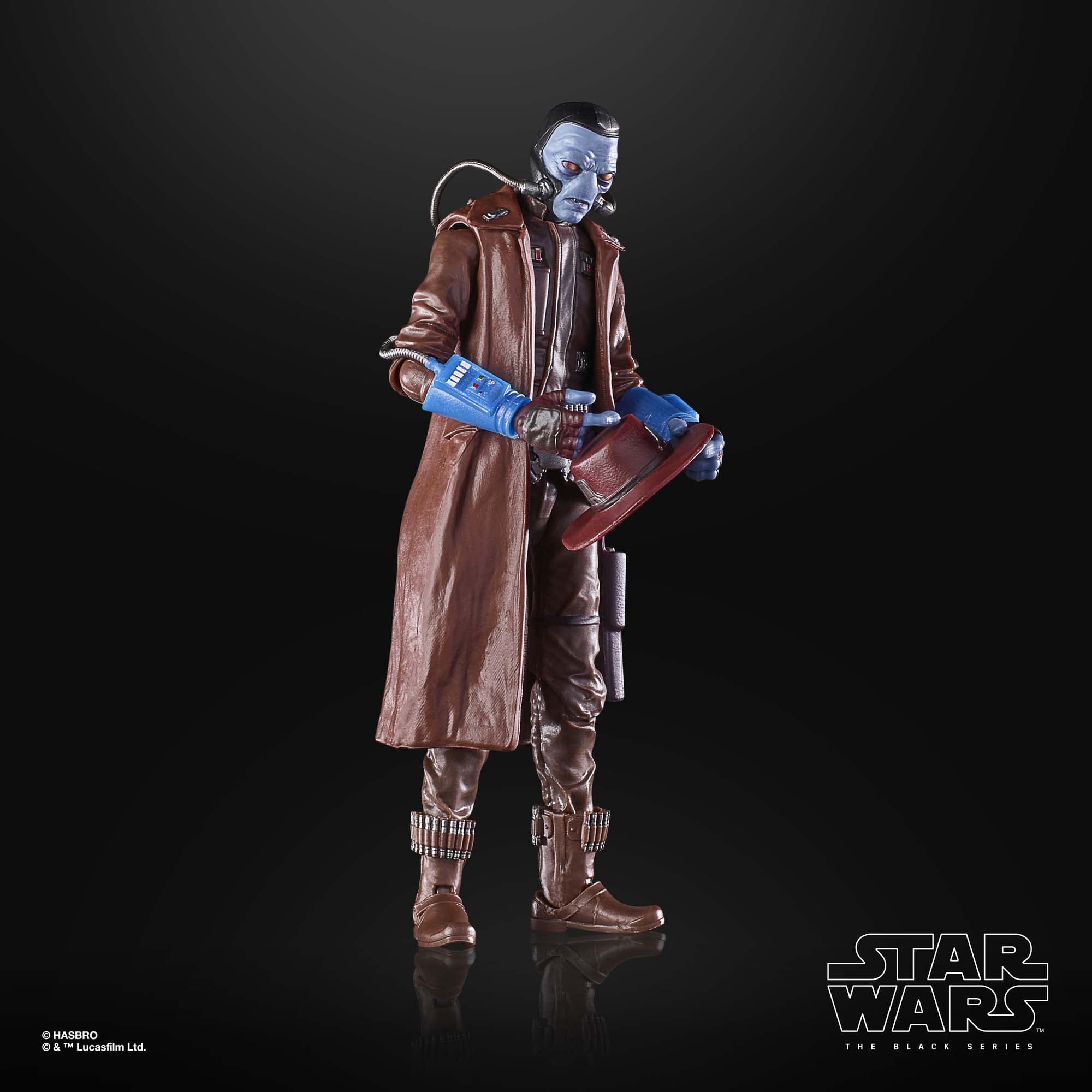 STAR WARS Cad Bane figure with two blaster pistols included.