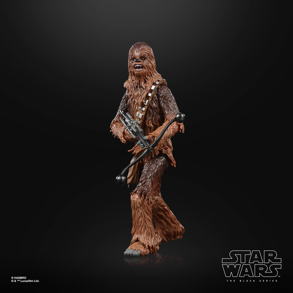 STAR WARS Chewbacca articulated figure offers poseable limbs for dynamic shelf displays.