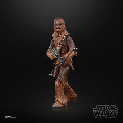 STAR WARS Chewbacca articulated figure offers poseable limbs for dynamic shelf displays.