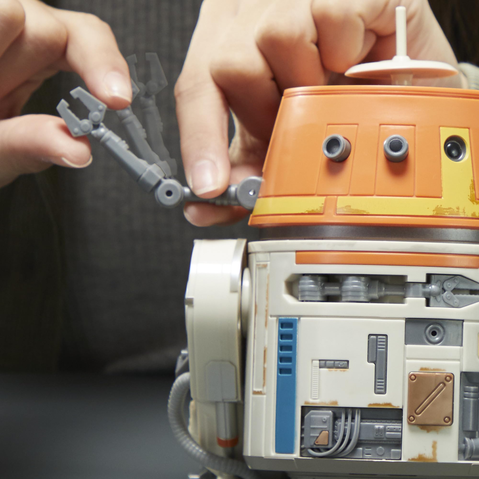 STAR WARS Chopper showcases series-inspired droid movements for scenes.